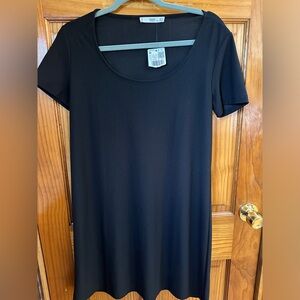 Mango basic black shirt dress size 6